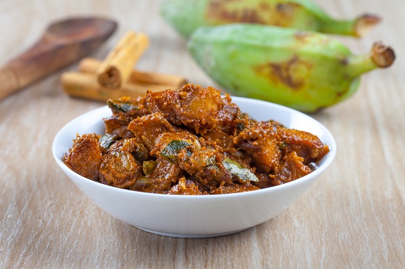 Fried Ash Plantain Curry
